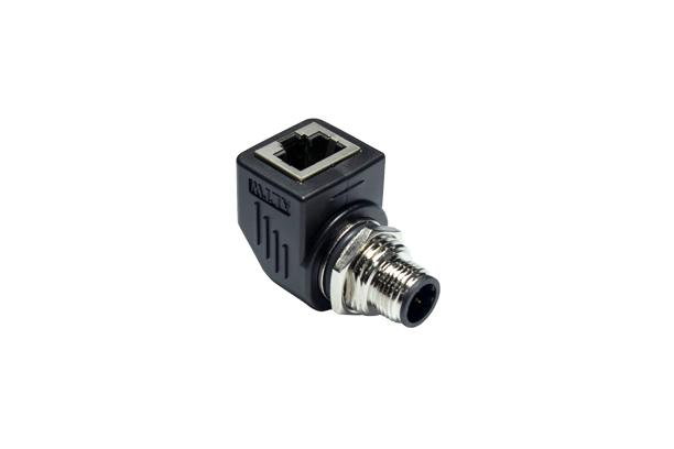 Amphenol M12 LTW RJ45 Water-resistant Ethernet Adapters