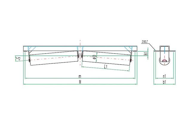 Inverted V Return Roller and Stand