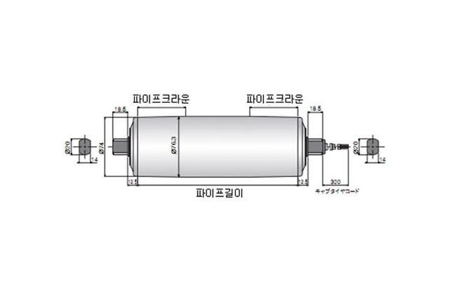 AC 모터 풀리 벨트 컨베이어 구동용 풀리 52W