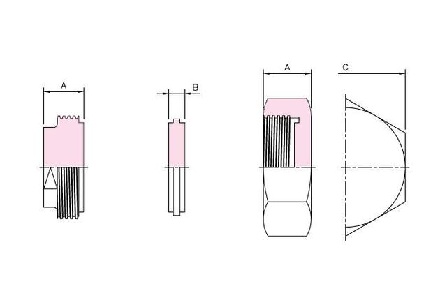 Hex Union Fittings - Blank