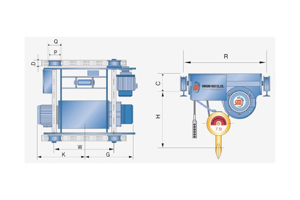 Wire Rope Hoist (Low Head Type)