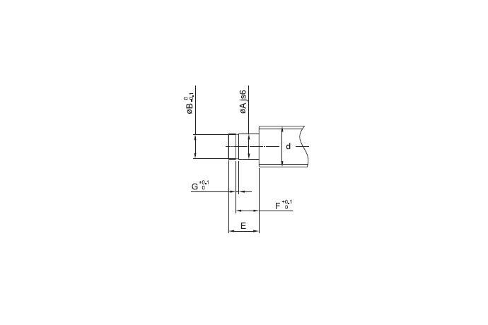 Supported-End Recommended Screw End Machining B Type