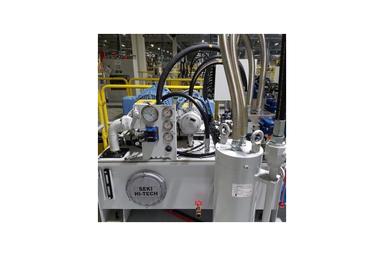 HEMMING HYDRAULIC SYSTEM FOR HIGHT-TENSILES STEEL PLATE