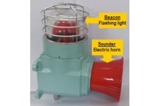 Warning Beacon an Sounder